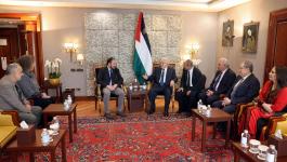 لقاء الرئيس عباس مع أمين عام الحزب الشيوعي الإيطالي