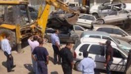 الشرطة تتلف 197 مركبة غير قانونية في الخليل وجنين
