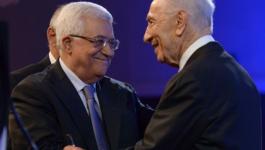 الرئيس محمود عباس وشمعون بيرس