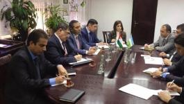 السفير شامية يلتقي مسؤولين من أوزباكستان لبحث تعزيز التعاون البرلماني