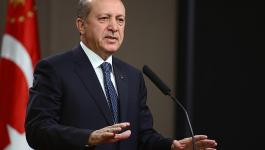 الرئيس التركي رجب طيب أردوغان .