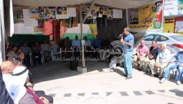 بالصور: محافظة سلفيت تنظم زيارة لخيمة التضامن مع الأسرى 