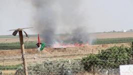 محدث: اشتعال النيران بـ3 مواقع إسرائيلية بفعل الطائرات الورقية