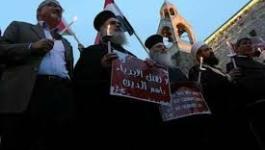 مواطنو بيت لحم ينظمون وقفة مع ضحايا تفجير الكنيستين في مصر.jpg