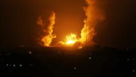صورة: قصف إسرائيلي بصاروخين على الأقل داخل ميناء غزة