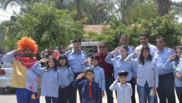 8 أطفال يتطوعون للعمل في الشرطة السياحية بطولكرم