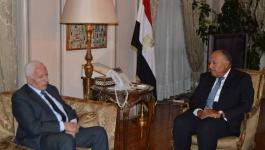 تفاصيل لقاء وزير الخارجية المصري مع عزام الأحمد بالقاهرة