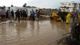 صورة أرشيفية لغرق الكرفانات