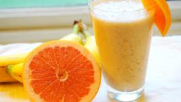 عصير برتقال وموز 