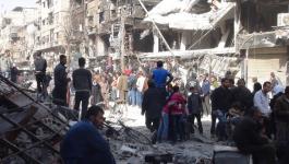 استشهاد لاجئيْن باستمرار قصف مخيم اليرموك.jpg
