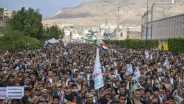 الآلاف يتظاهرون في صنعاء تنديدا بجرائم الاحتلال