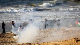 جيش الاحتلال يصدر بيانا حول قمع المسير البحري شمال غزة