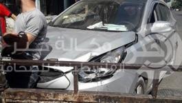 وقوع حادث سير بالقرب من مجمع الصحابة شمال شرقي غزة