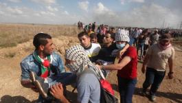 الصحة: أكثر من 100 إصابة في مواجهات مع الاحتلال على الشريط الحدودي في غزة