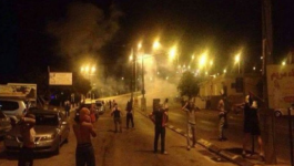 نابلس: إصابات بالاختناق خلال قمع الاحتلال مسيرة داعمة للأسير أبو هواش في بيتا