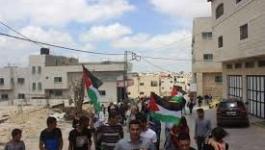 قوات الاحتلال تقمع مسيرة سلمية على المدخل الشمالي لمدينة البيرة