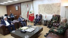 الاحمد يلتقي قائد الجيش ومدير عام الامن العام اللبناني