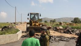 قلقيلية: قوات الاحتلال تستولي على جرافة في قرية كفر ثلث