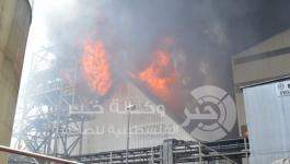 حريق  في أحد مصانع ديمونا 