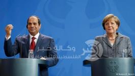 الرئيس المصري عبد الفتاح السيسي والمستشارة الألمانية أنجيلا مريكل 