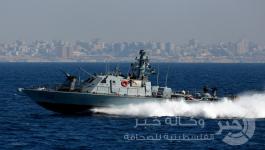 زوارق الاحتلال في عرض بحر غزة 