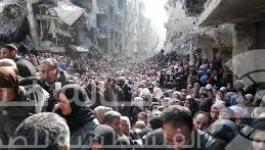 مخيم اليرموك للاجئين الفلسطينين  .