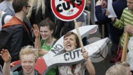 مظاهرات ضد سياسة التقشف في لندن 