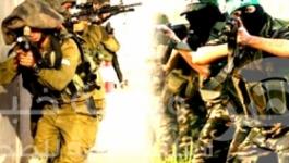 عناصر من حماس والجيش الإسرائيلي .