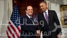 الرئيس الأمريكثي ونظيره الفرنسي 