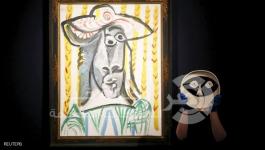 لوحة للفنان بابلو بيكاسو في دار كريستيز للمزادات