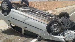 انقلاب سيارته