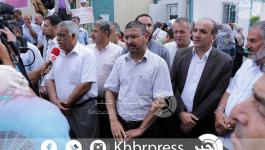 وقفة القوى الوطنية والاسلامية-امام-وكالة-الغوث-احتجاج-تقليص-خدمات-وكالة-الغوث 14-06-2015 (1)