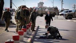 الجيش الاسرائيلي يعتقل شاباً فلسطينياً بعدما تمكن من الفرار.jpg