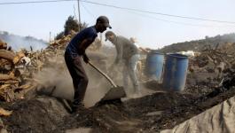 قوات الاحتلال تصادر شاحنة محملة بالفحم في يعبد