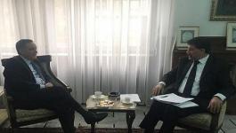 السفير عبد الهادي يبحث مع سفير الجزائر تطورات الأوضاع في المنطقة