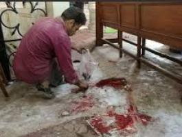 شاهد اللحظات الأولى لانفجار كاتدرائية الأقباط بالقاهرة