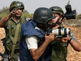 الانتهاكات الإسرائيلية بحق الصحفيين خلال الشهر الماضي