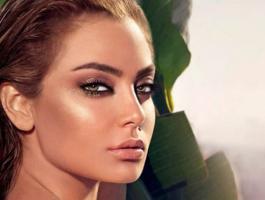 الممثلة اللبنانية شبيهة أنجلينا جولي تطل بمكياج جذاب ومختلف