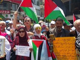 رام الله: وقفة احتجاجية ضد اقتطاع الاحتلال مخصصات الأسرى وذوي الشهداء
