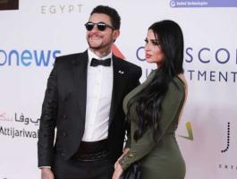 أحمد الفيشاوي وزوجته ندى الكامل