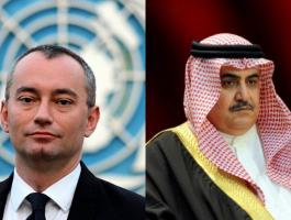 وزير خارجية البحرين وملادينوف