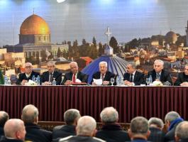 اجتماع الرئيس مع القيادة الفلسطينية