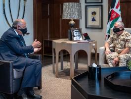 وزير الخارجية المصري والعاهل الاردني