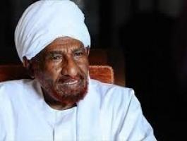رئيس حزب الأمة القومي بالسودان الصادق المهدي
