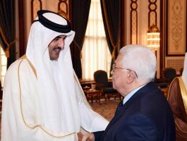 عباس والأمير قطر