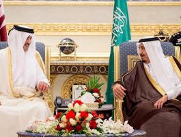 امير قطر والعاهل السعودي