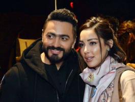 بالفيديو: تامر حسني: بسمة بوسيل لسة صغيرة وتأثرت بسلبيات 