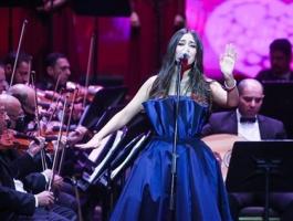 جنات تحيى حفل عيد الحب في دار الأوبرا المصرية