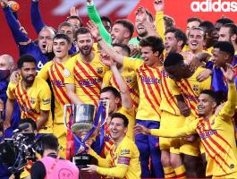 برشلونة بطلاً لكأس ملك أسبانيا 2021