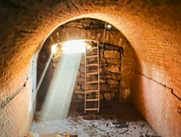 شاهدوا: أمريكي يكتشف نفق غامض من القرن الـ 19 أسفل منزله